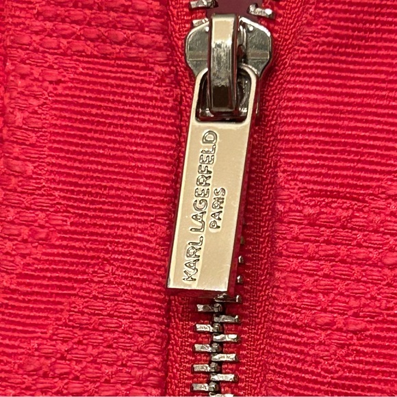 KARL LAGERFELD PARIS NWT Jacquard Jacket Size 14 🆕 - Picture 7 of 9